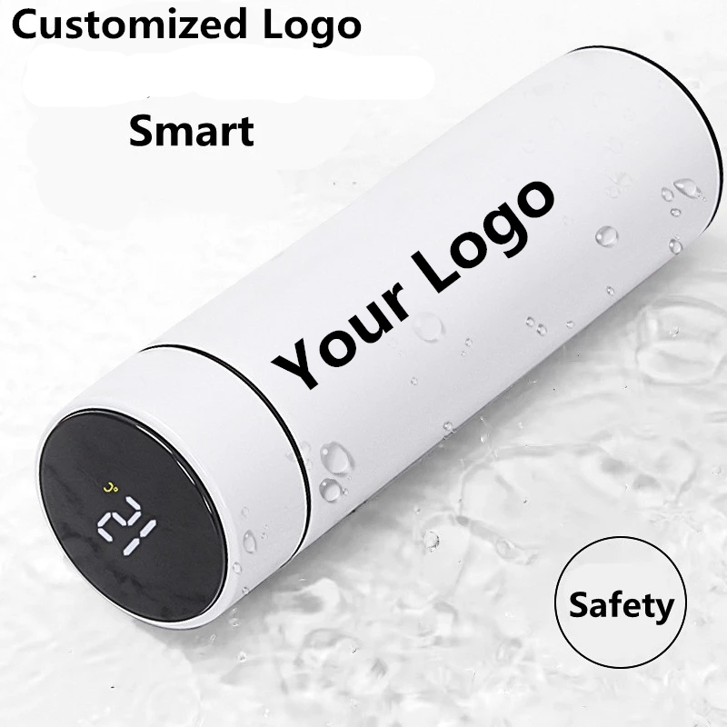 Coffee Equipment Gift - Vacuum Water Bottle Smart Display Temperature