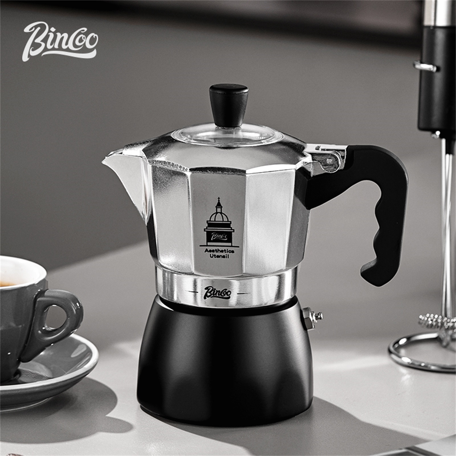 BINCOO Double Valve Moka Pot，E - Coffee Vending Equipment review and price