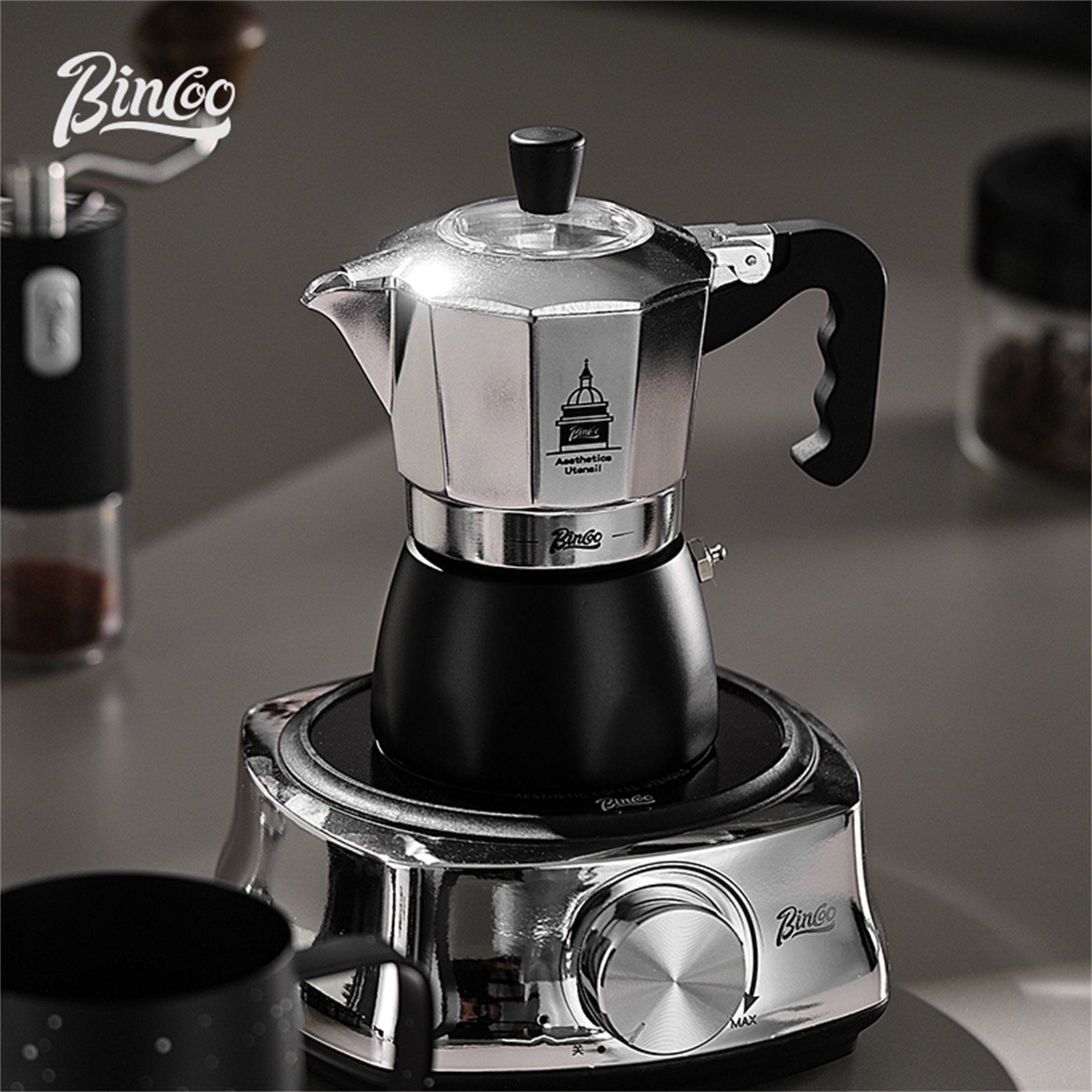 BINCOO Double Valve Moka Pot，E - Coffee Vending Equipment review and price
