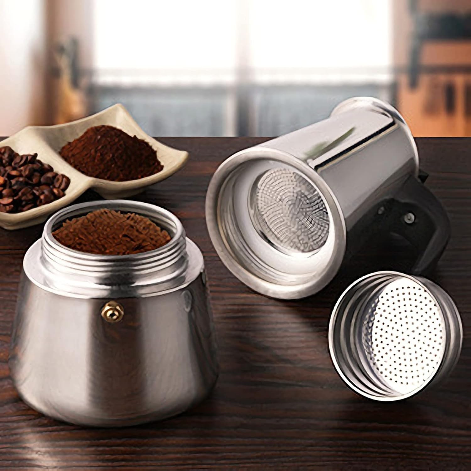 4/6/9 Cups Moka Pot Caffe Mach - Coffee Vending Equipment review and price